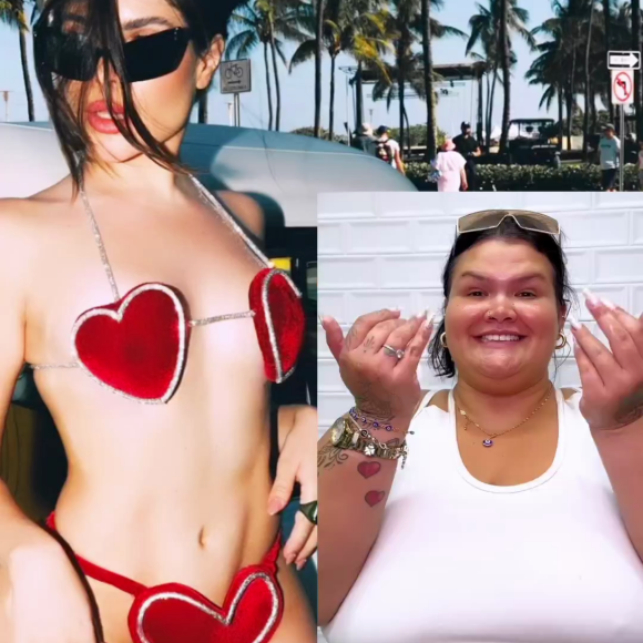 Thaís Carla confeccionou à mão um biquíni idêntico ao de Gkay