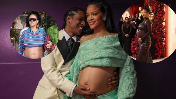 Estilo que acaba com padrões: Rihanna grávida faz você querer ter um barrigão. Fotos de looks!