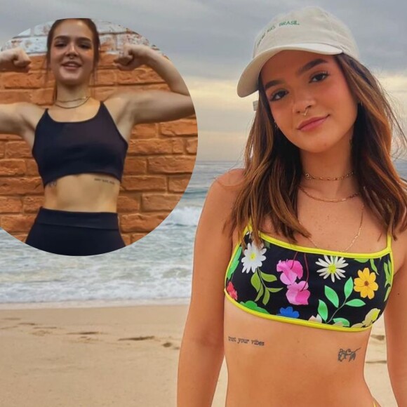 Mel Maia mostrou evolução de seus treinos de musculação
