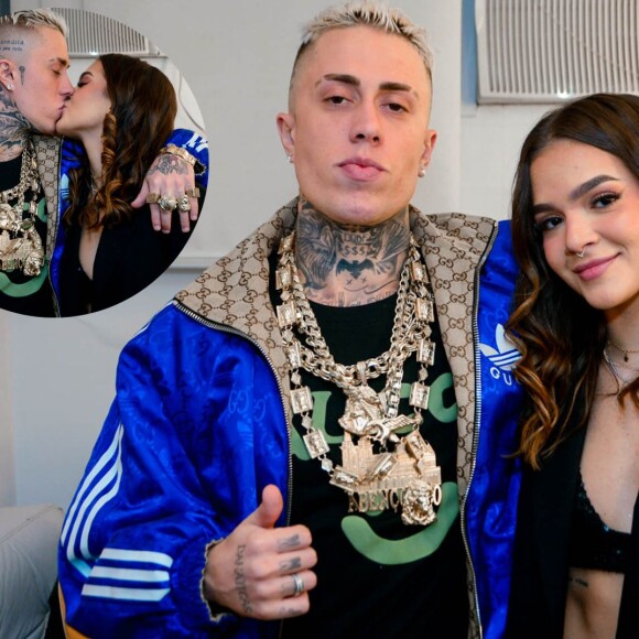 Mel Maia trocou beijos com MC Daniel em bastidor de show do namorado