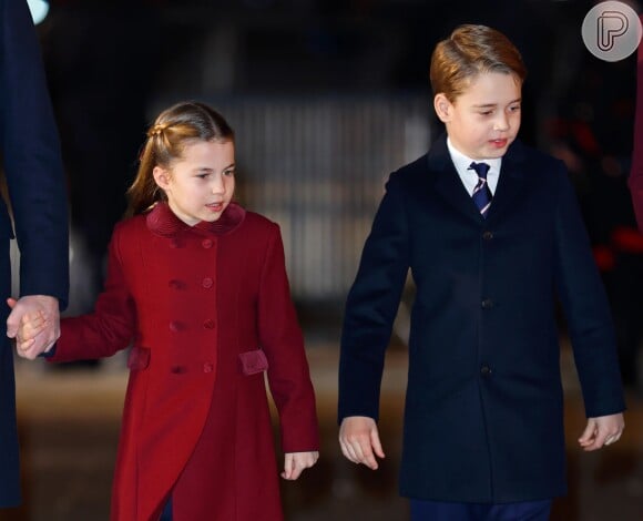 Irmã do príncipe George, a princesa Charlotte foi comparada ao pai, o príncipe William em foto: 'Parece'