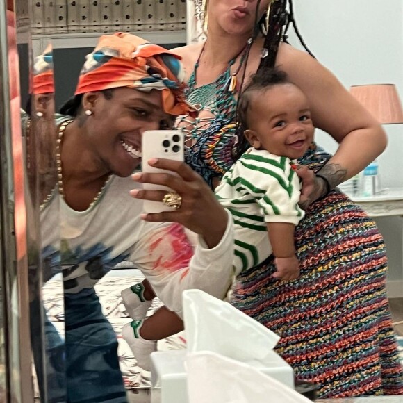 Registros de Rihanna, A$AP Rocky e seu filho encantaram os fãs