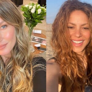 Gisele Bündchen e Shakira são vistas juntas em Miami, nos EUA