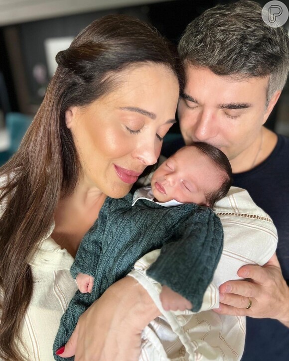 Claudia Raia e Jarbas Homem de Mello são pais de Luca, de 3 meses