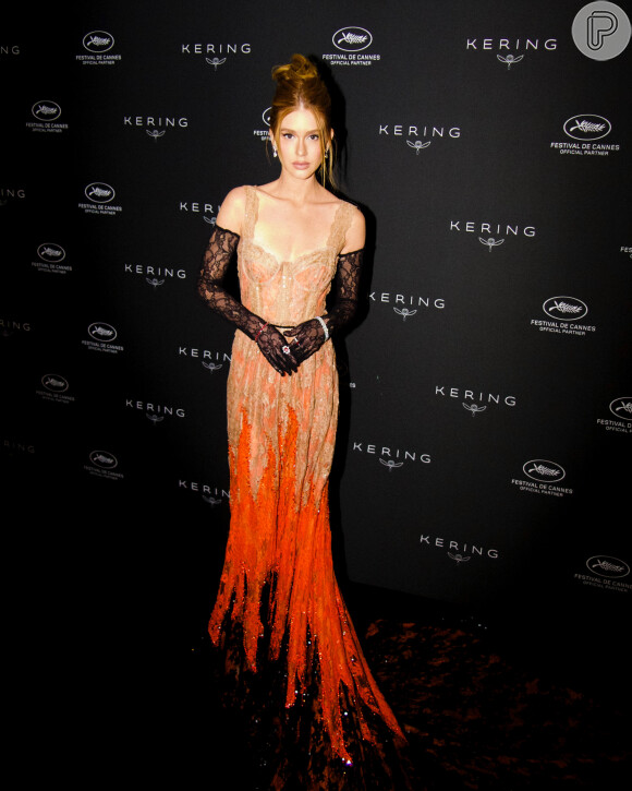 O vestido usado por Marina Ruy Barbosa em novo look de Cannes era todo de renda