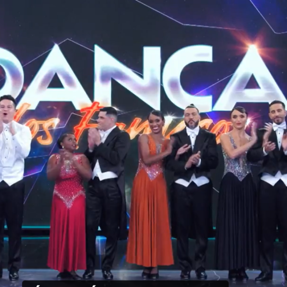 Priscila Fantin pegou blazer do seu instrutor no final do Dança dos Famosos