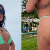 Gretchen posa topless, coloca bumbum empinado 'pra jogo' e massacra hater: 'Cuida da sua vida'. Veja as fotos