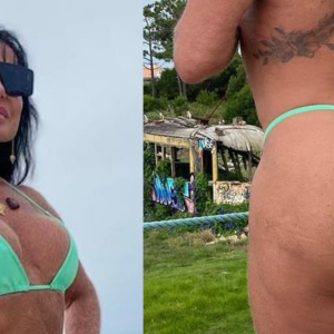 Gretchen posa topless, coloca bumbum empinado 'pra jogo' e massacra hater: 'Cuida da sua vida'