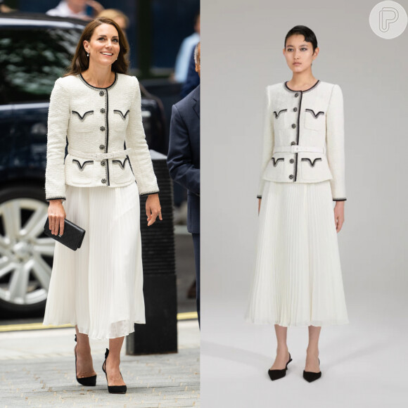 O vestido de Kate Middleton é da Self Portrait e está avaliado em R$ 2,9 mi