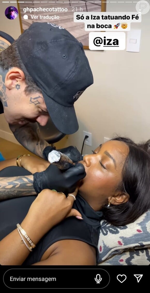 Tatuagem na boca: quais são os riscos de fazer desenho no lábio inferior,  como a cantora Iza fez?