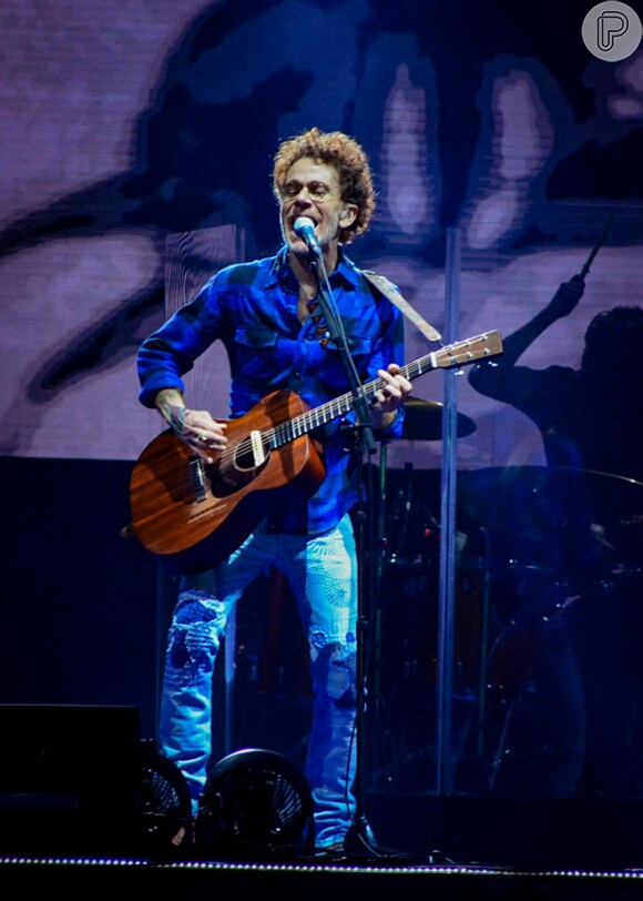 Nando Reis se apresentou no segundo dia de festival de música no Rio de Janeiro em 15 de julho de 2023