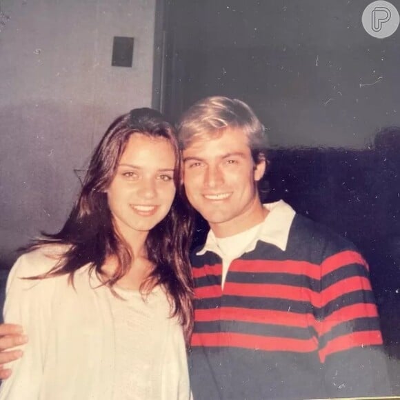 Claudio Heinrich publicou no Instagram uma foto sua quando conheceu a sua esposa Claudia Colpo.