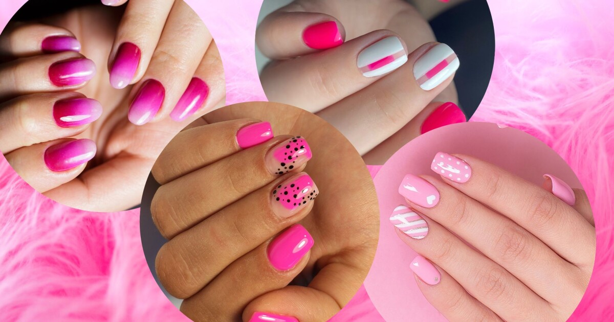 7 nail arts com esmalte rosa para você se inspirar essa semana