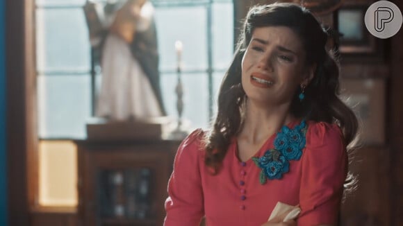 Novela 'Amor Perfeito': no capítulo de segunda-feira, 24 de julho de 2023, Marê (Camila Queiroz) fica inconsolável longe de Marcelino (Levi Asaf)