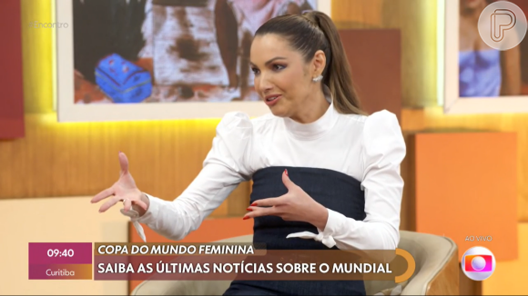 Patricia Poeta entregou que viu a cena quente de 'Terra e Paixão' no Globoplay e que voltou para 'prestar mais atenção'.