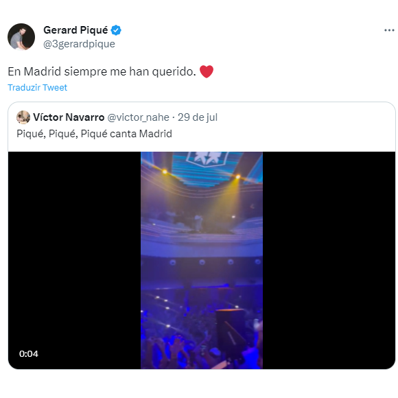 Piqué ignora confusão e conta sua própria versão dos fatos.