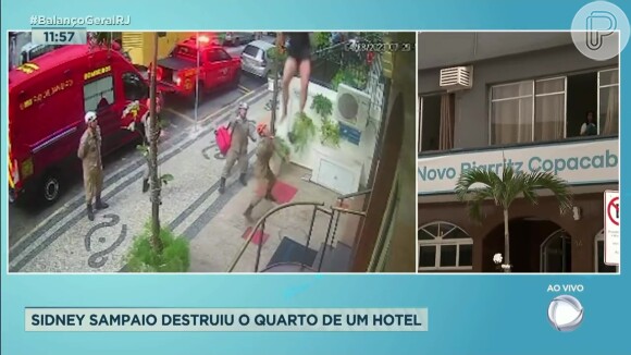 Sidney Sampaio chegou a destruir quarto do hotel onde estava antes de cair