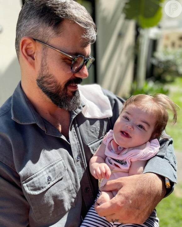 Maria Guilhermina é a filha mais nova de Juliano Cazarré.