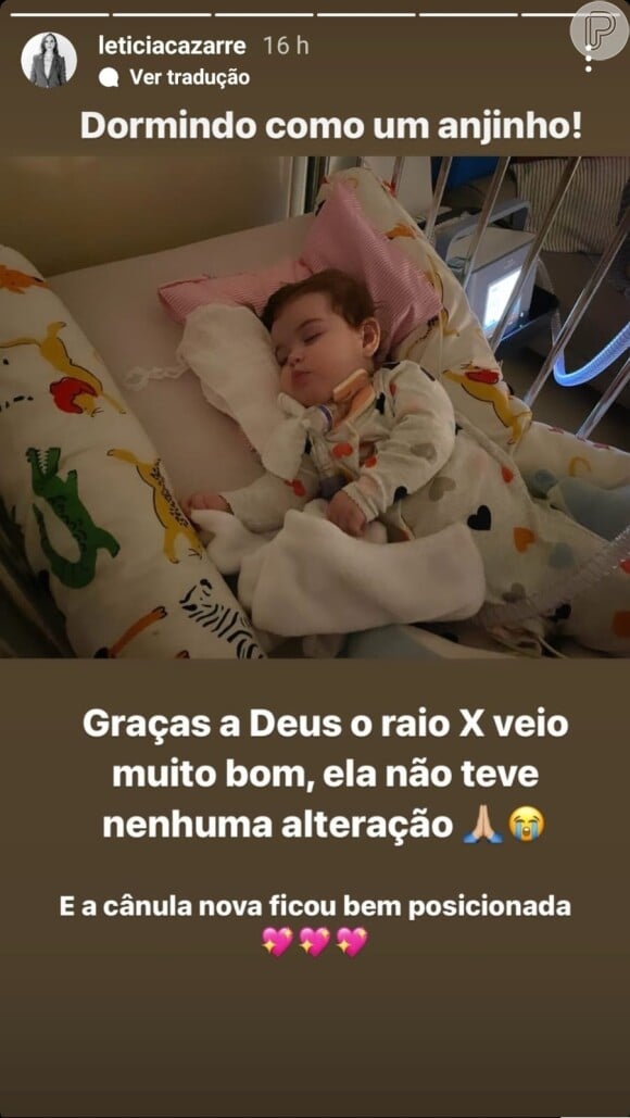 Mulher de Juliano Cazarré exaltou Deus ter cuidado da sua filha que poderia ter morrido.