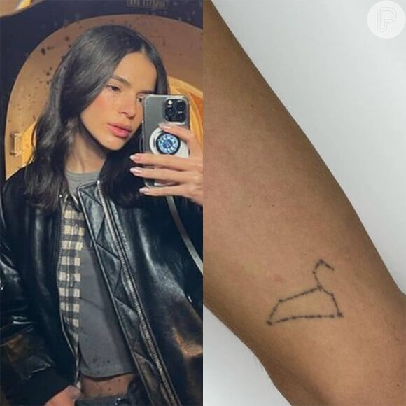 Bruna Marquezine tem a constelação de Leão tatuada no braço esquerdo