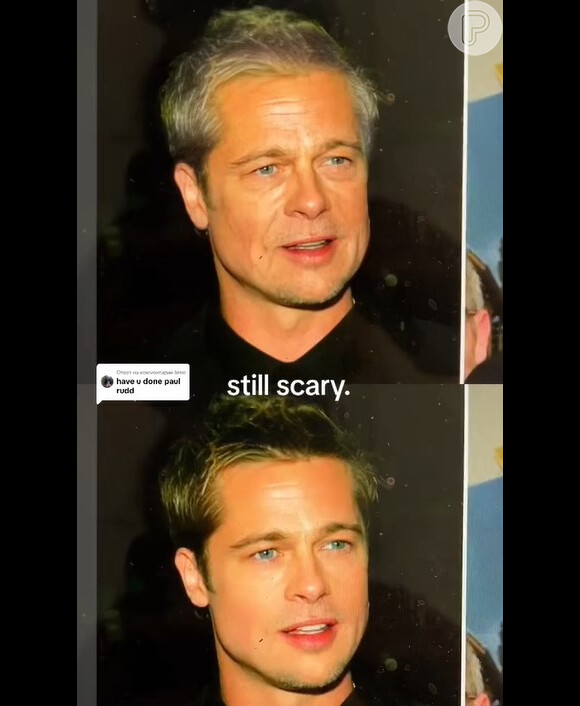 A realidade de Brad Pitt está parecida com o resultado do filtro de envelhecimento do TikTok?