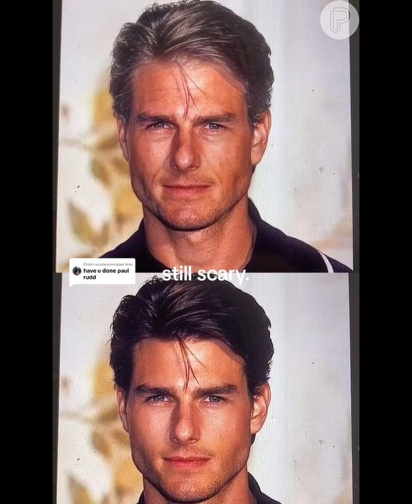 O filtro de envelhecimento do TikTok caiu bem em Tom Cruise?