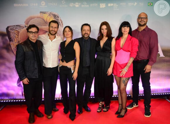 Isis Valverde e Gabriel Braga Nunes se reuniram com demais atores do elenco do filme 'Ângela', previsto para entrar em cartaz em 31 de agosto de 2023