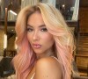 Virginia Fonseca exibiu o novo cabelo com tons de pink na web
