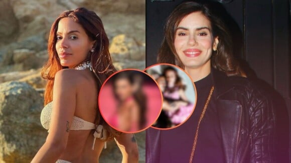 Anitta repete camisola sexy rosa usada por Camila Queiroz em Semana de Moda. Saiba detalhes do look!