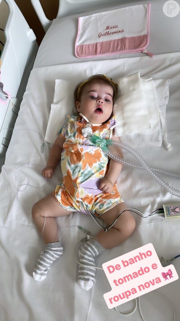 Estado de saúde de Maria Guilhermina, filha de Juliano Cazarré: 'Graças a Deus, desta vez ela não piorou antes de começar a melhorar', disse a mãe, Letícia