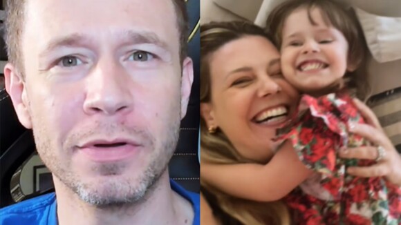 Filha de Tiago Leifert, em tratamento contra câncer, protagoniza vídeo fofo e 'dispensa' o apresentador: 'Mamãe é a melhor'