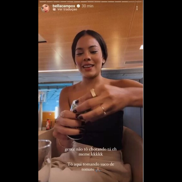 Bella Campos explicou que Story se tratava de uma brincadeira