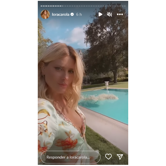 Carolina Dieckmann mostrou para seus seguidores o local onde estava acontecendo o casamento da amiga