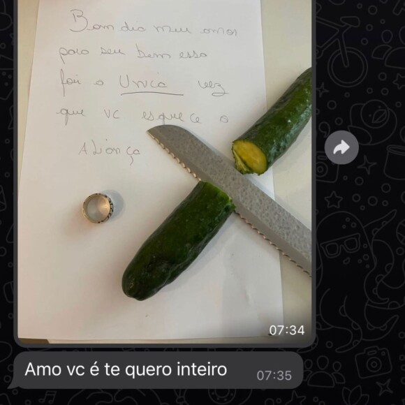 Thiago Nigro entrou no clima de brincadeira após 'ameaça' sugestiva de Maíra Cardi