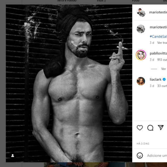 Cauã Reymond viralizou ao posar nu para o badalado fotógrafo Mario Testino