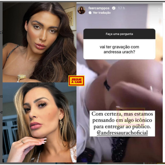 O anúncio do novo vídeo pornô de Andressa Urach com ex-amante de Neymar foi criticado: 'Coragem porque noção não tem'