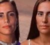 Em Mulheres de Areia, Ruth e Raquel, interpretadas por Gloria Pires, disputavam o mesmo homem, Marcos (Guilherme Fontes)