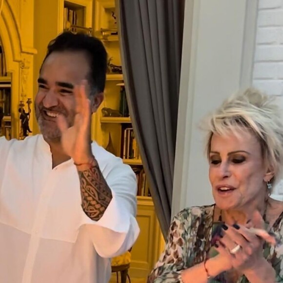 Ana Maria Braga comemorou o aniversário do namorado neste domingo, 29 de outubro de 2023