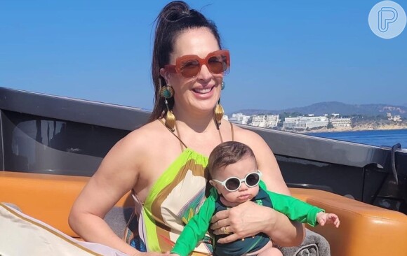 Claudia Raia faz revelação sobre abandonar filho de oito meses, Luca, para voltar a atuar em novelas