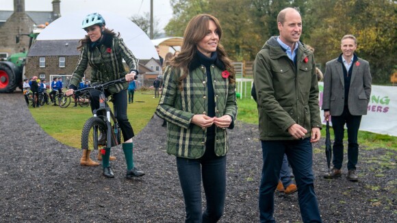 Princesa radical? Kate Middleton dá 'match' em look com Príncipe William e se aventura em bike na Escócia