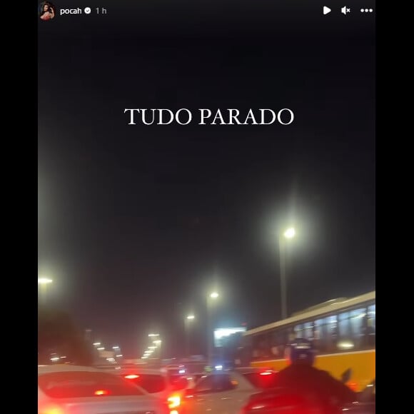 RBD no Brasil: Pocah mostrou trânsito parado em dia de show do grupo