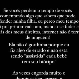 Viih Tube rebateu os cruéis ataques gordofóbicos sofridos pela filha na web: 'Não vou mais permitir falarem dela!'