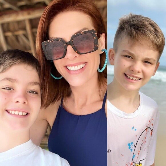 Semelhança entre Ana Hickmann e o filho se destaca em novas fotos e web cita Alexandre Correa: 'Ia ser díficil...'