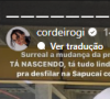 Giovana Cordeiro vai fazer sua estreia na Marques de Sapucaí em 2024 pela escola Porto da Pedra