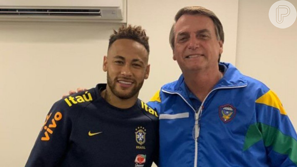 Neymar ganhou um presente inusitado de Bolsonaro que foi postado no Instagram