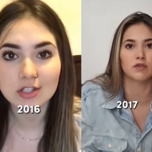 Antes e depois de Virginia antes da fama fez uma comparação em como ela estava em 2016 e 2017