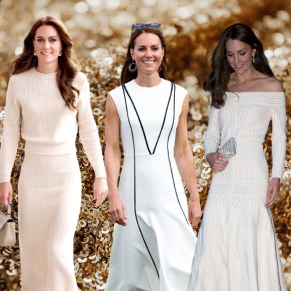 Essas 17 vezes que Kate Middleton acertou usando branco vão inspirar o seu look de Réveillon para receber 2024