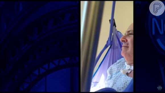 Foto de Mingau, do Ultraje a Rigor, no hospital foi exibida pela filha Isabella na TV
