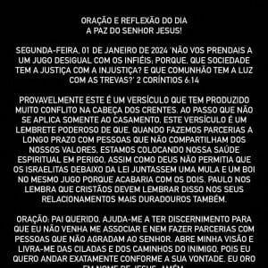 Mulher de Bruno Reis desabafou: 'Quando fazemos parcerias a longo prazo com pessoas que não compartilham dos nossos valores, colocamos nossa saúde espiritual em perigo'