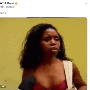 Enquanto rolava a prova do líder no 'BBB 24', a marca do Tik Tok brincou com a eliminação de Vanessa Lopes